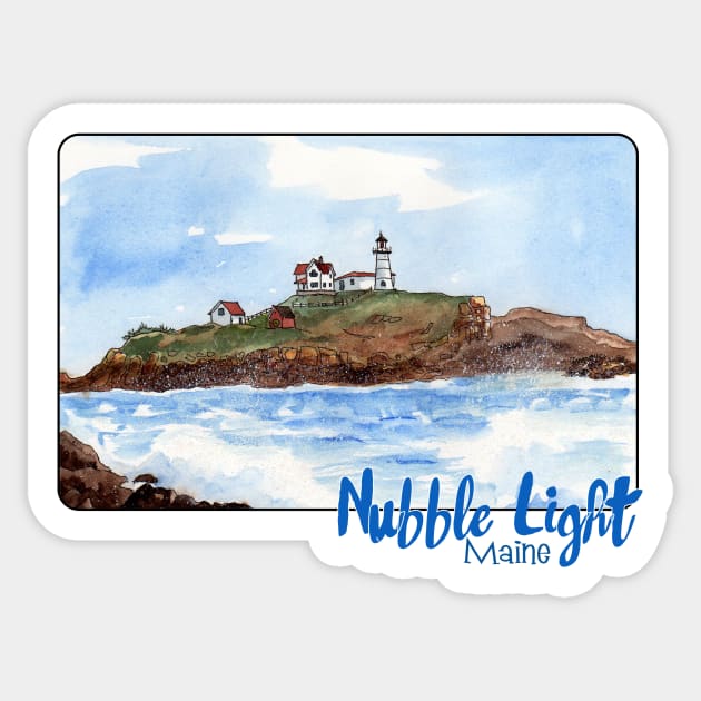 Nubble Light, Maine Sticker by MMcBuck